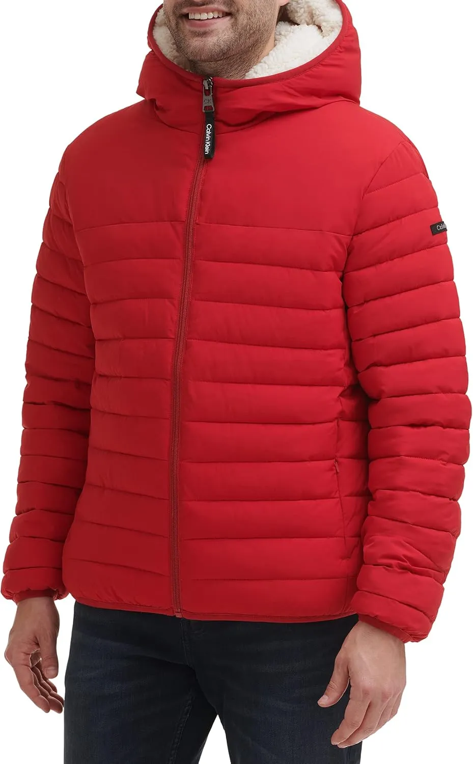 Calvin Klein Men's Mid-weight Sherpa Lined Puffer