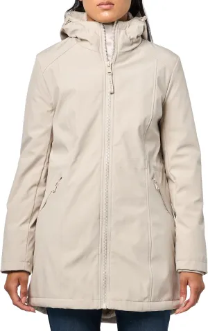 Calvin Klein Women's Hooded Zip Front Long Sleeve Puffer