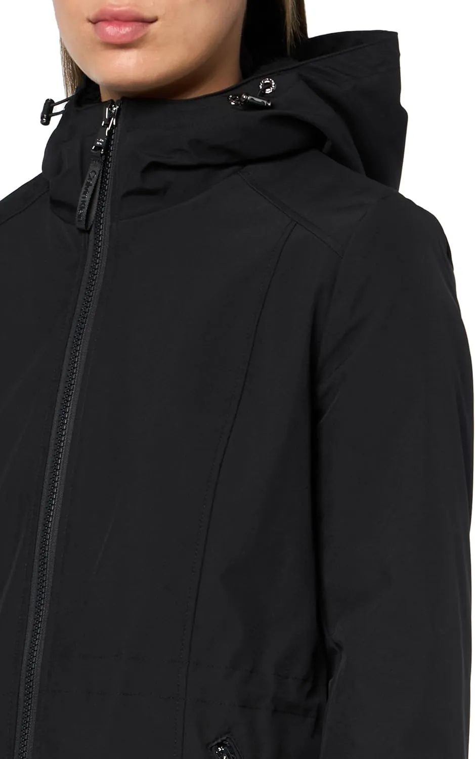 Calvin Klein Women's Hooded Zip Front Long Sleeve Puffer