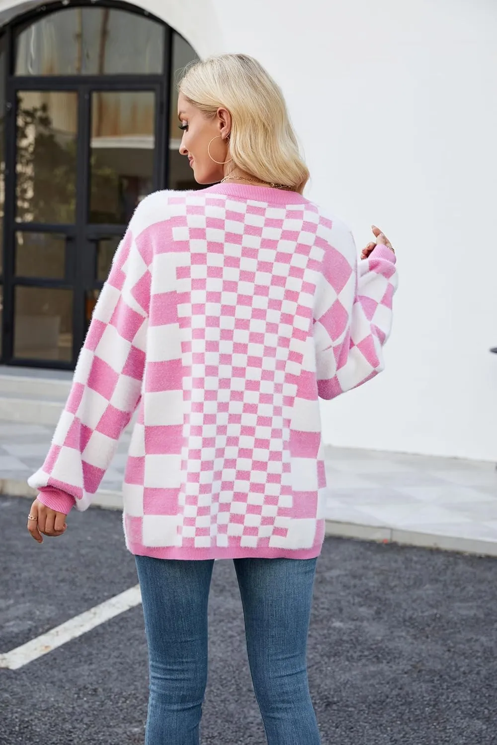 Cardigan Sweaters for Women, Women's Long Sleeve Oversized Open Front Cardigan Button Down Ribbed Loose Knit Outerwear