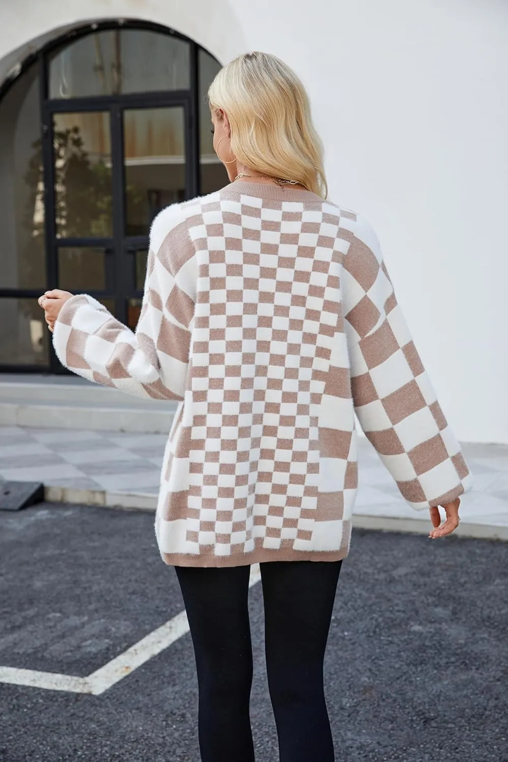 Cardigan Sweaters for Women, Women's Long Sleeve Oversized Open Front Cardigan Button Down Ribbed Loose Knit Outerwear