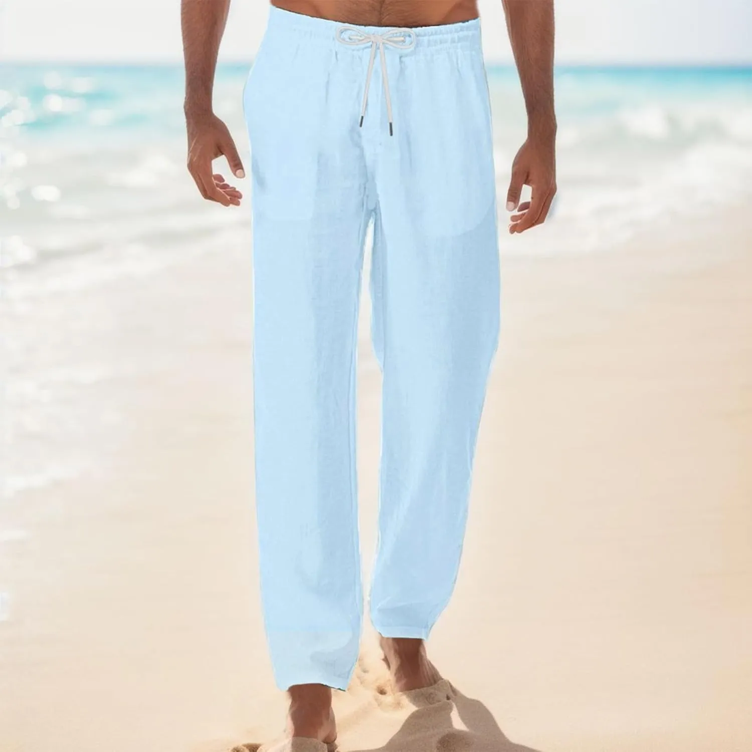 Casual Work Pants for Men Slim Stretch Chino Trousers Men's Slim-Fit Wrinkle- Flat-Front Chino Pants for Fall Men