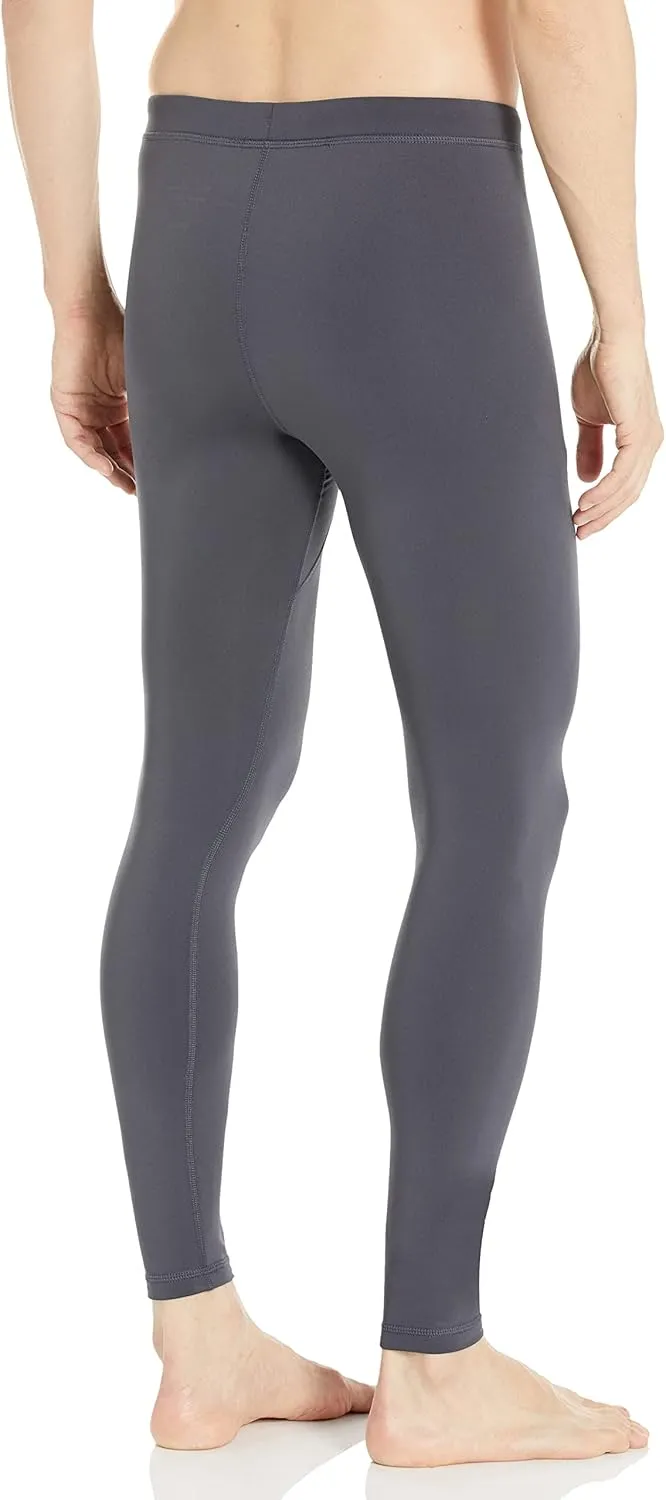 Champion Men's Cold Weather Tights, Moisture-Wicking Athletic Pants, White One Size Large High Rise Slim Fit Modern Leggings