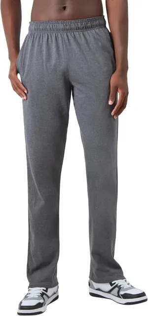 Champion mens Everyday Cotton Open Bottom Pants, Granite Heather, 3X-Large US
