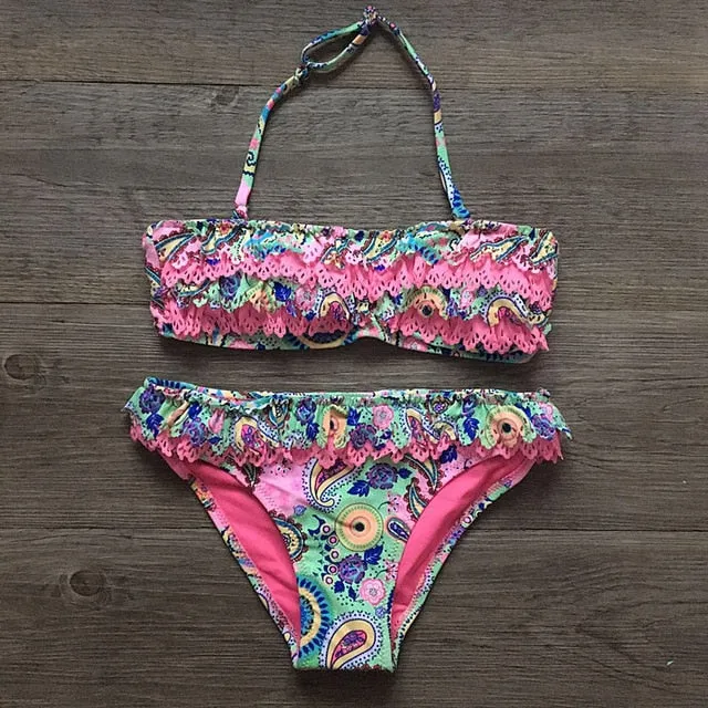 Children Swimwear Bikini Set