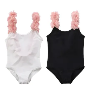 Children Swimwear  Ruffled Cross Bikini Set