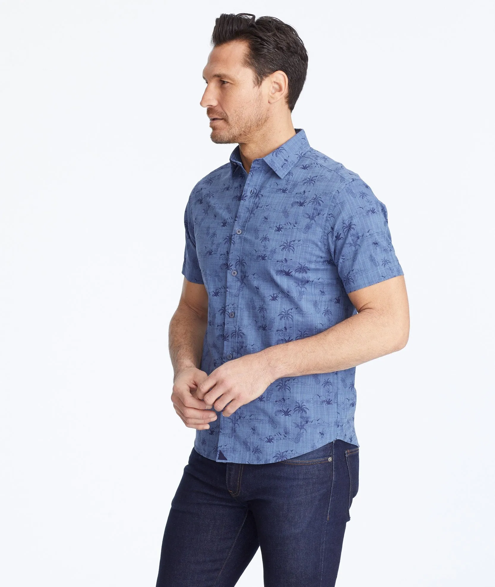 Classic Cotton Short-Sleeve Rivata Shirt