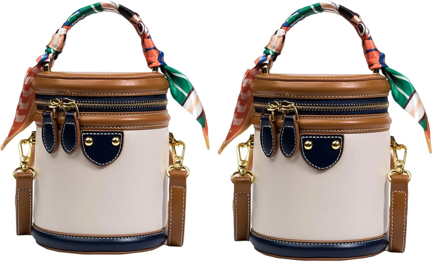Colorblock Bucket Bag For Women, JAKYE 2025 New Colorblock Bucket Bags for Women, Fashion Versatile Crossbody Bags