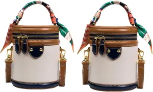 Colorblock Bucket Bag For Women, JAKYE 2025 New Colorblock Bucket Bags for Women, Fashion Versatile Crossbody Bags