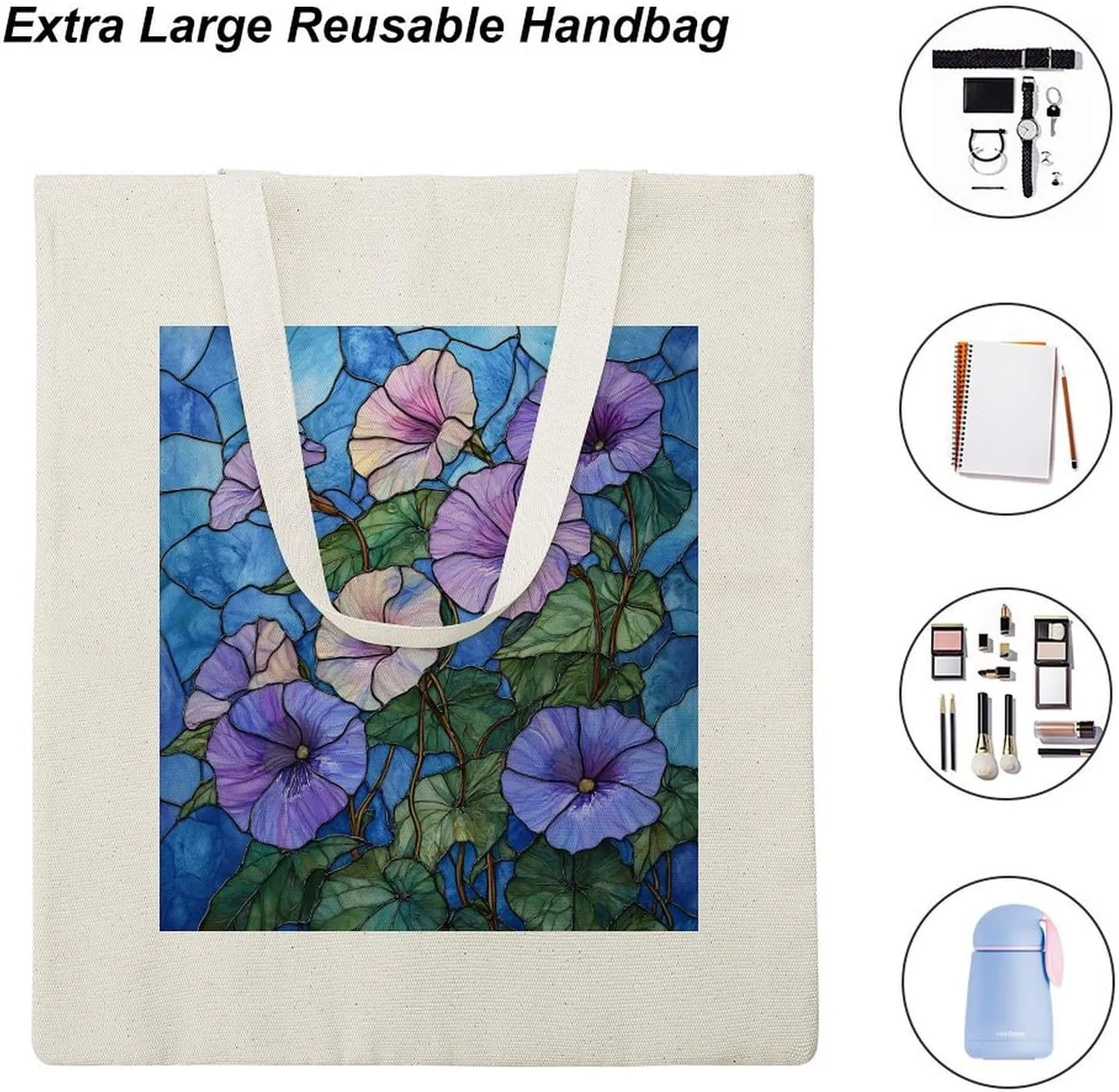 Colorful Butterfly GraffitiSimple And Versatile Canvas Tote Bag, Environmentally Friendly And Durable Shopping Bag