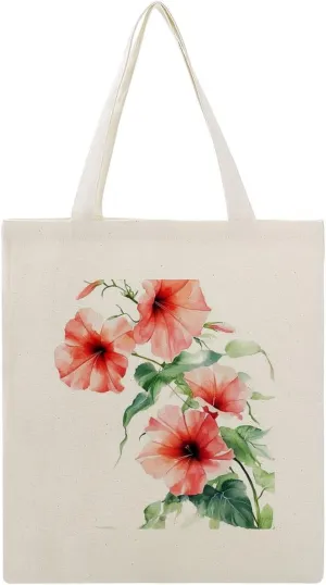 Colorful Butterfly GraffitiSimple And Versatile Canvas Tote Bag, Environmentally Friendly And Durable Shopping Bag
