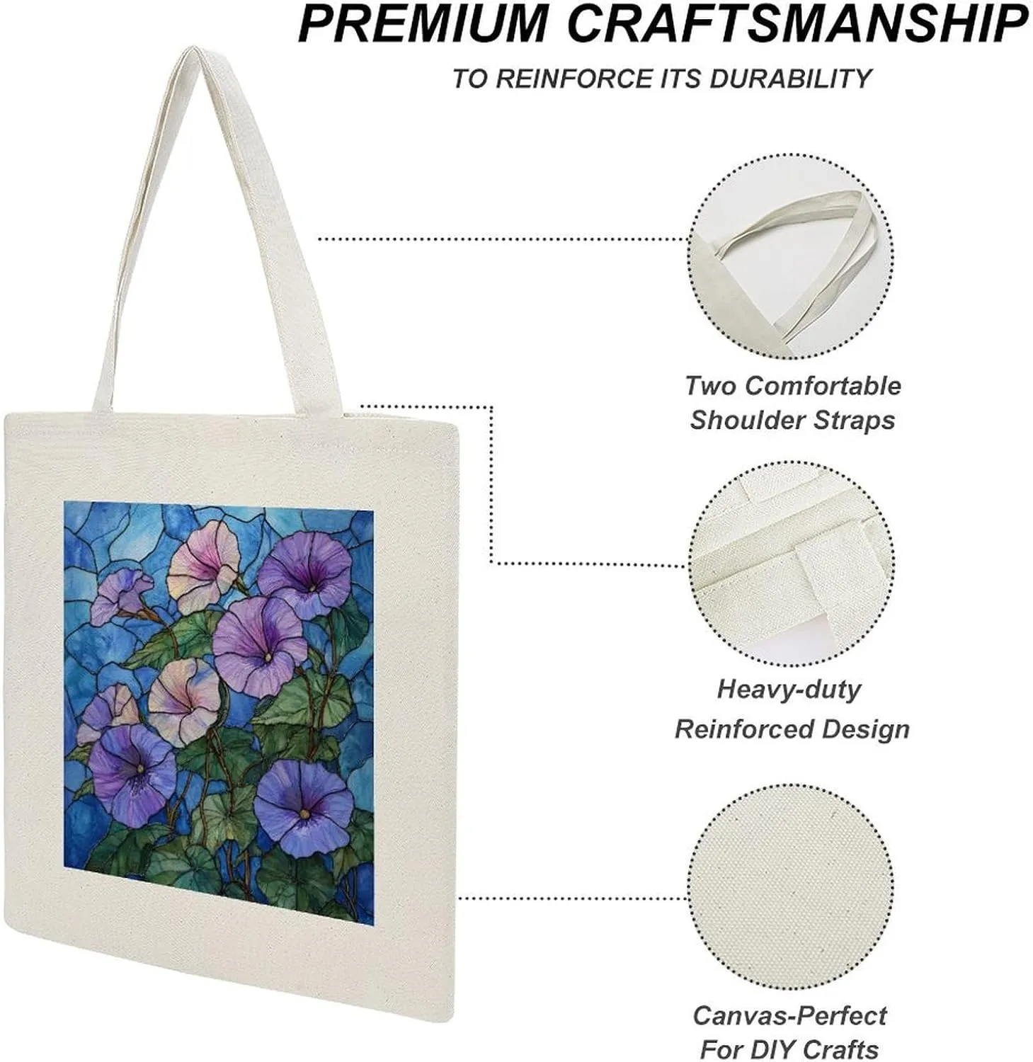 Colorful Butterfly GraffitiSimple And Versatile Canvas Tote Bag, Environmentally Friendly And Durable Shopping Bag