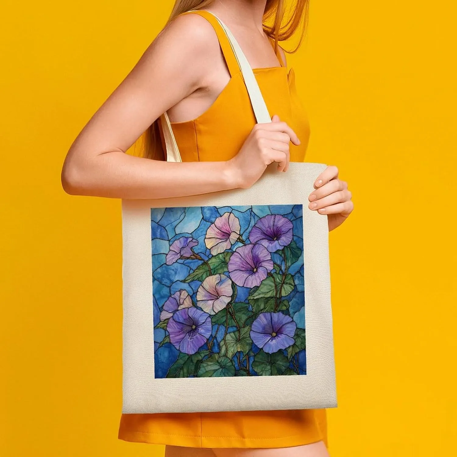 Colorful Butterfly GraffitiSimple And Versatile Canvas Tote Bag, Environmentally Friendly And Durable Shopping Bag
