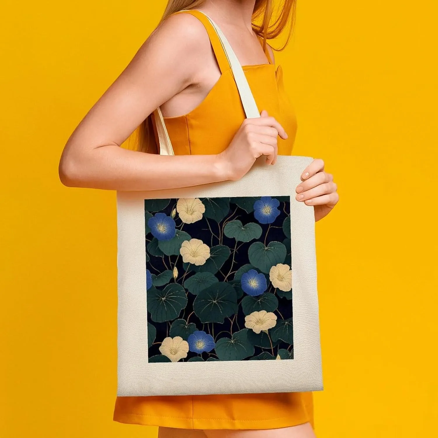 Colorful Butterfly GraffitiSimple And Versatile Canvas Tote Bag, Environmentally Friendly And Durable Shopping Bag