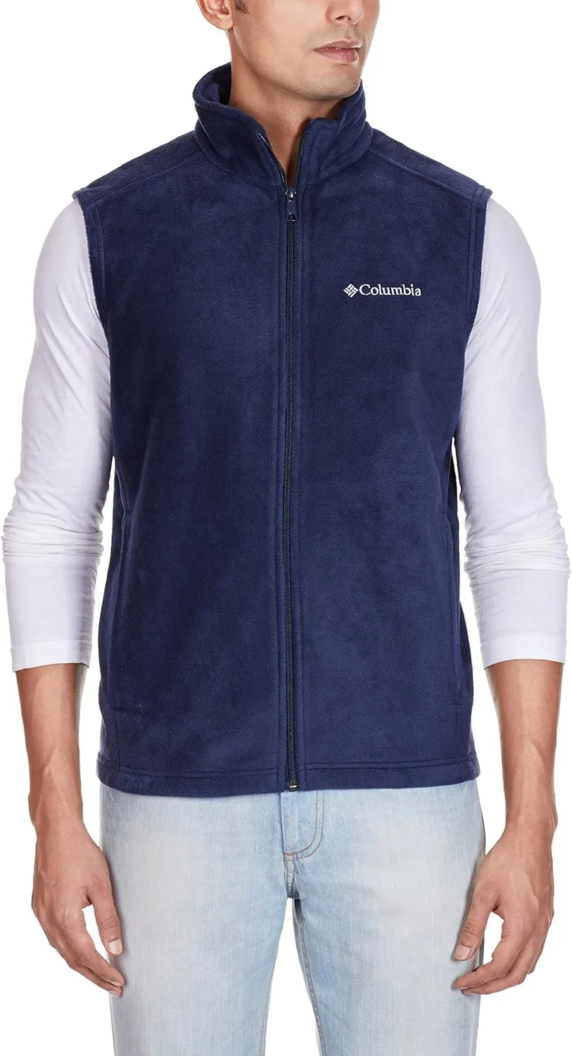 Columbia Men's Cathedral Peak II Fleece Vest, Collegiate Navy, Medium