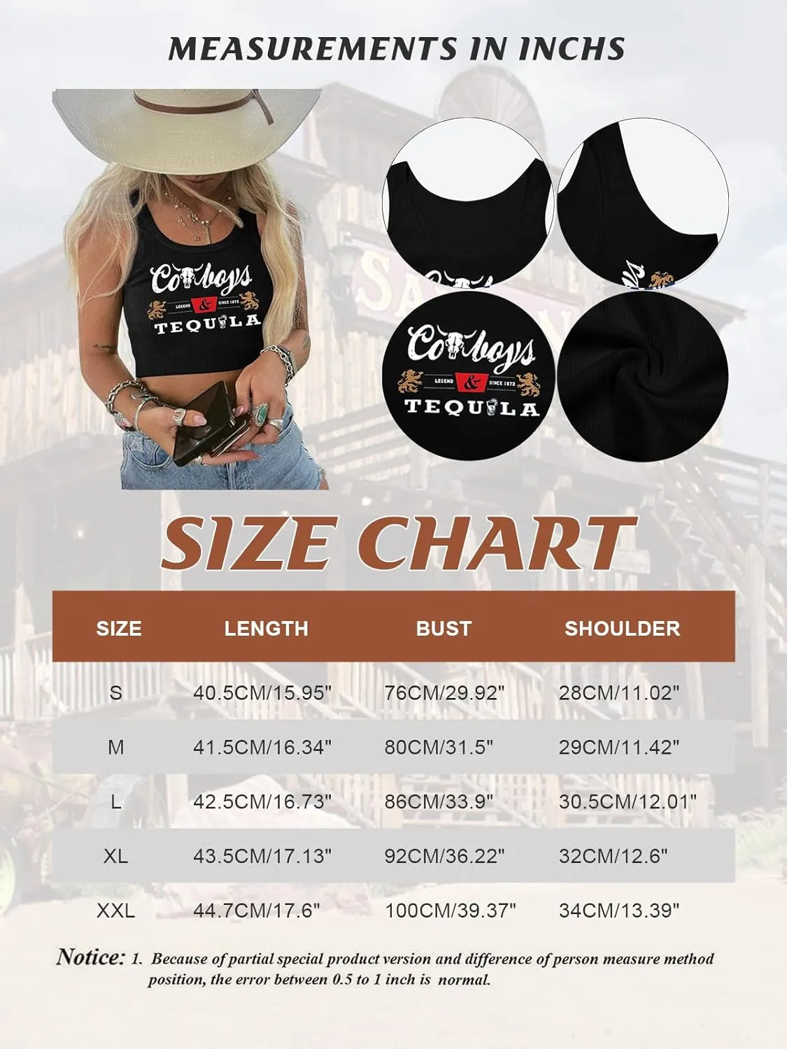 Country Concert Outfits for Women Cowgirl Tank Tops Western Cowboy Crop Tops Summer Cami Sleeveless Shirt