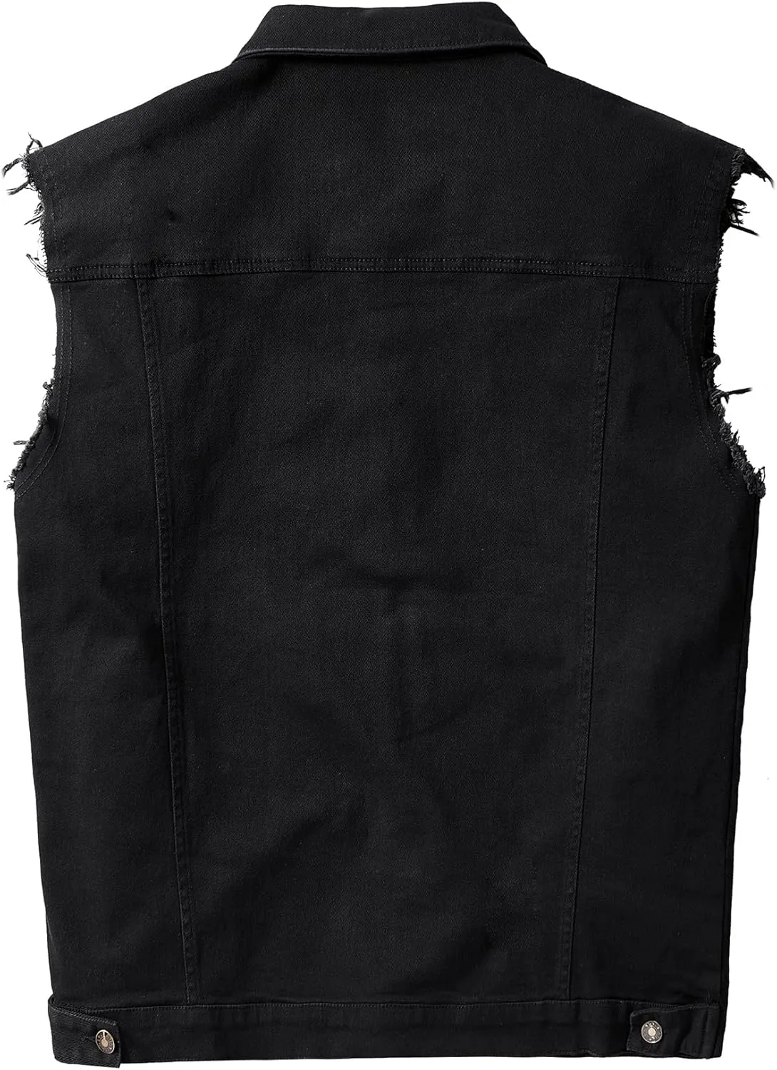 Denim Vest Jacket for Men Fashion Stretchy Trucker Sleeveless Jean Outerwear