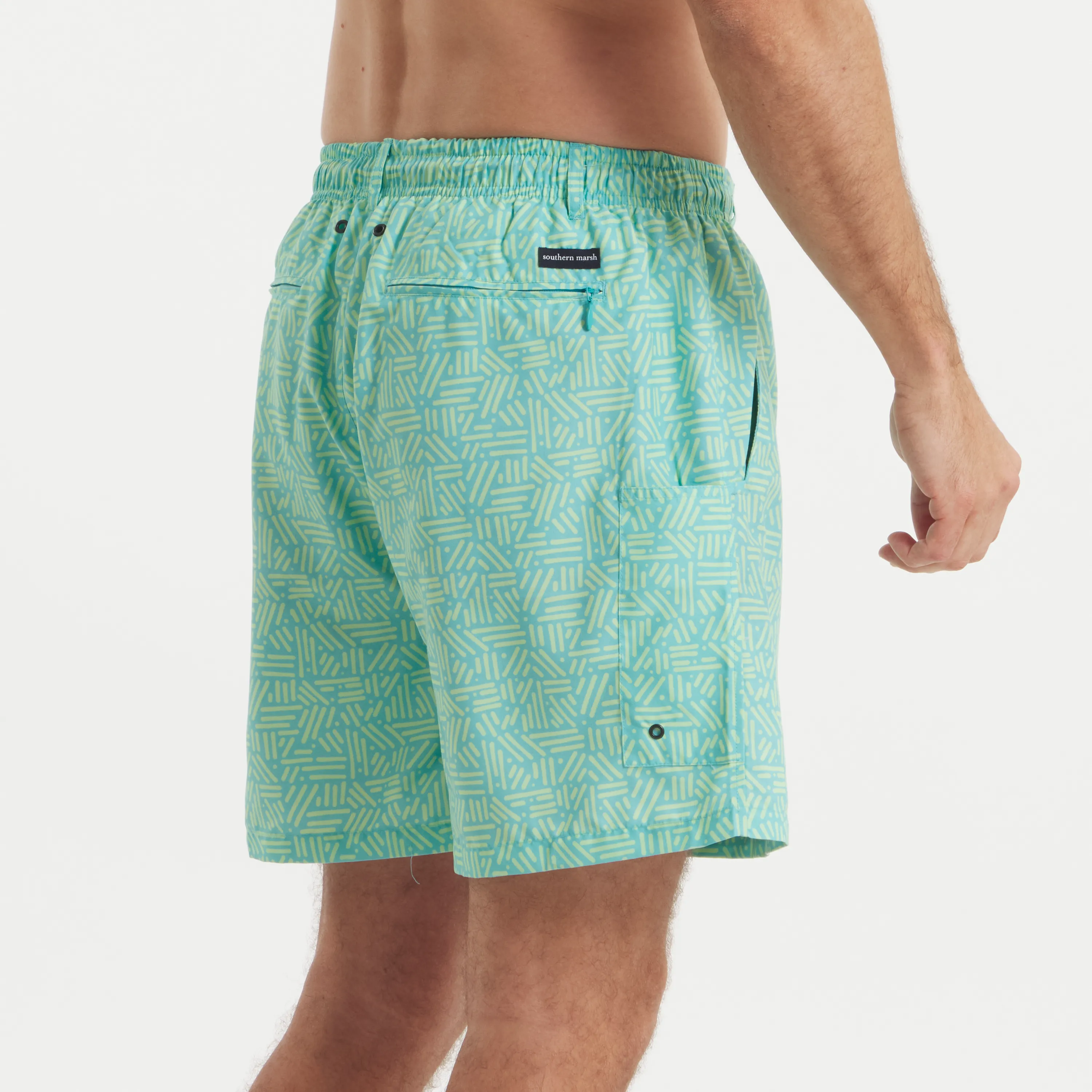 Dockside Swim Trunk - Dots & Lines