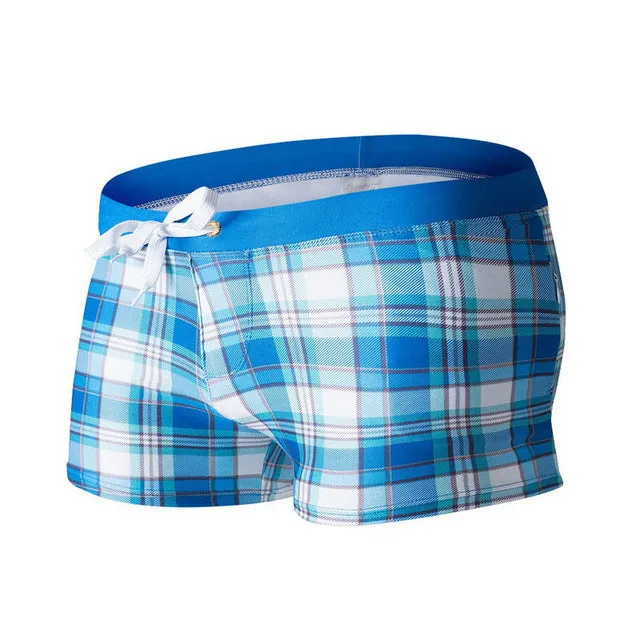 Double Pocket Swimwear Men 2018 Swimsuit Man