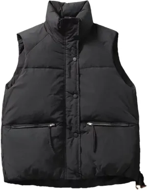 Down Cotton Vest Winter Sleeveless Padded Jacket Female Oversized Loose Zipper Vests Ladies Warm Puffer Coats