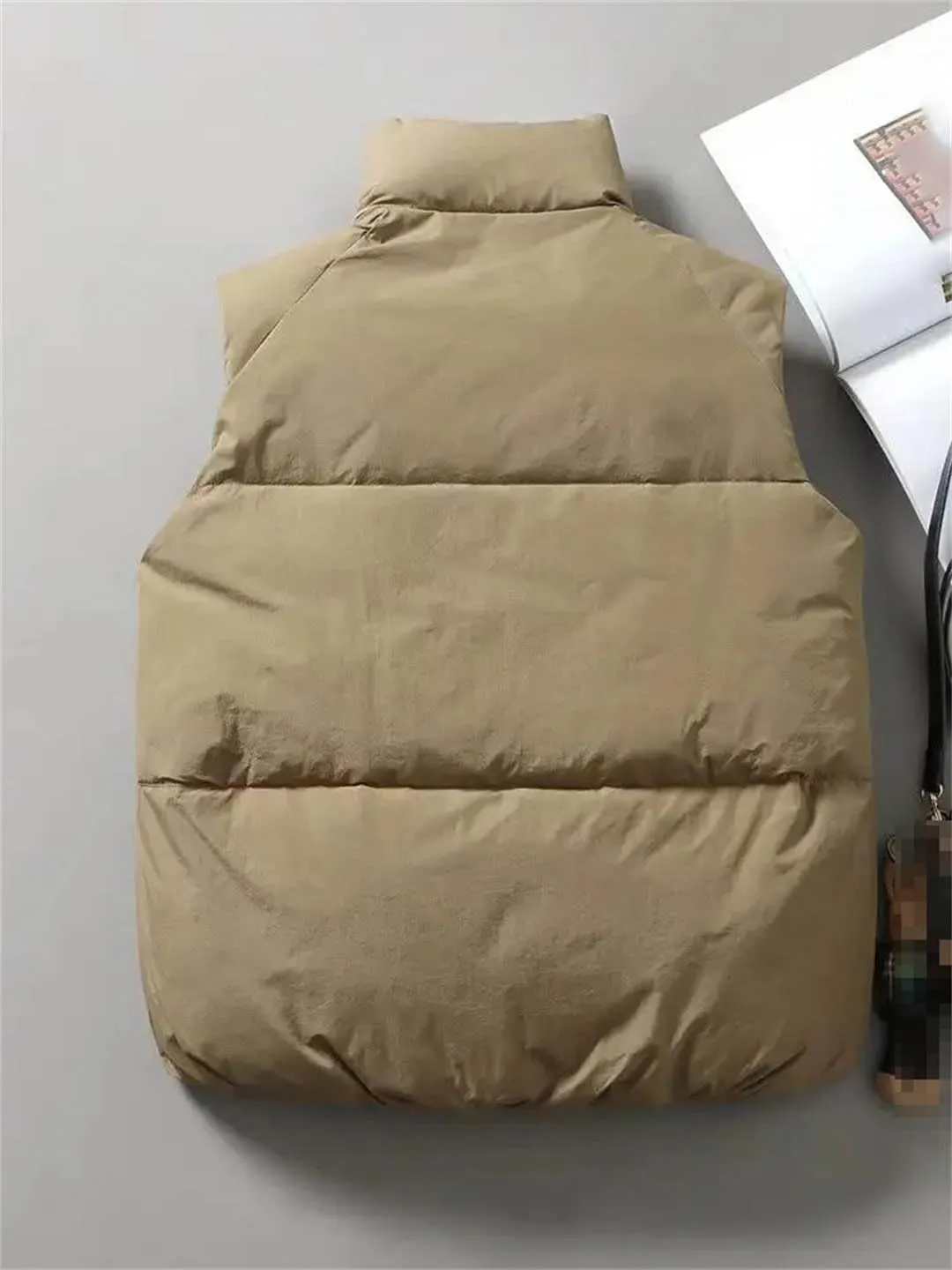 Down Cotton Vest Winter Sleeveless Padded Jacket Female Oversized Loose Zipper Vests Ladies Warm Puffer Coats