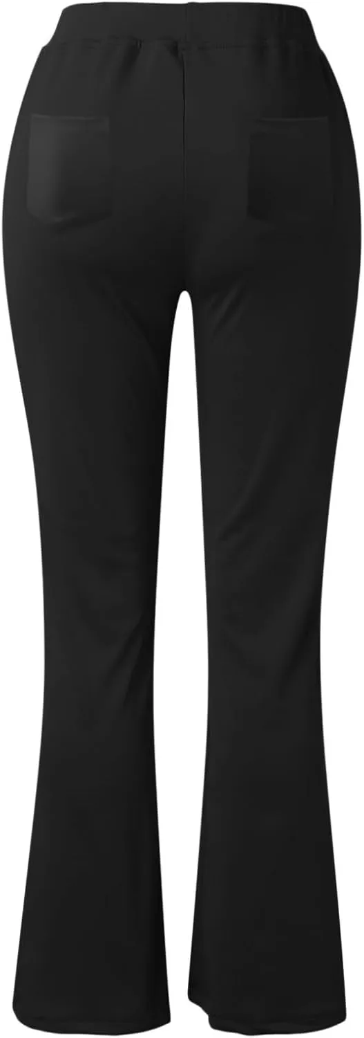 Dress Pants Women Business Casual Work Pants Women High Waist Stretchy Trousers Pull on Office Slacks Bottoms