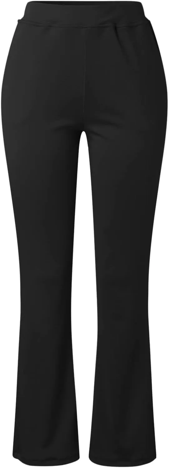 Dress Pants Women Business Casual Work Pants Women High Waist Stretchy Trousers Pull on Office Slacks Bottoms