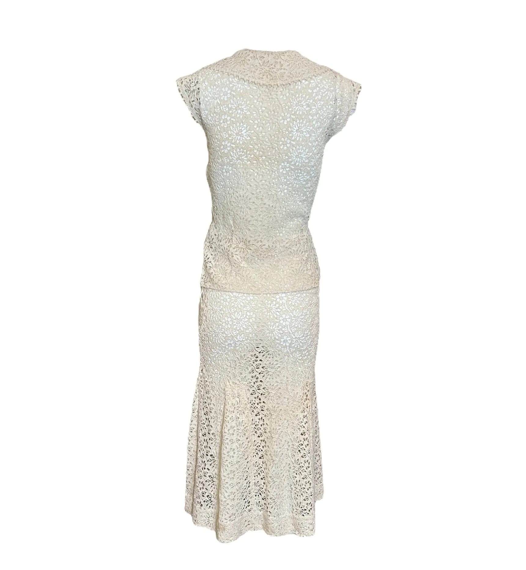 Early 1930s Cotton Lace Ensemble