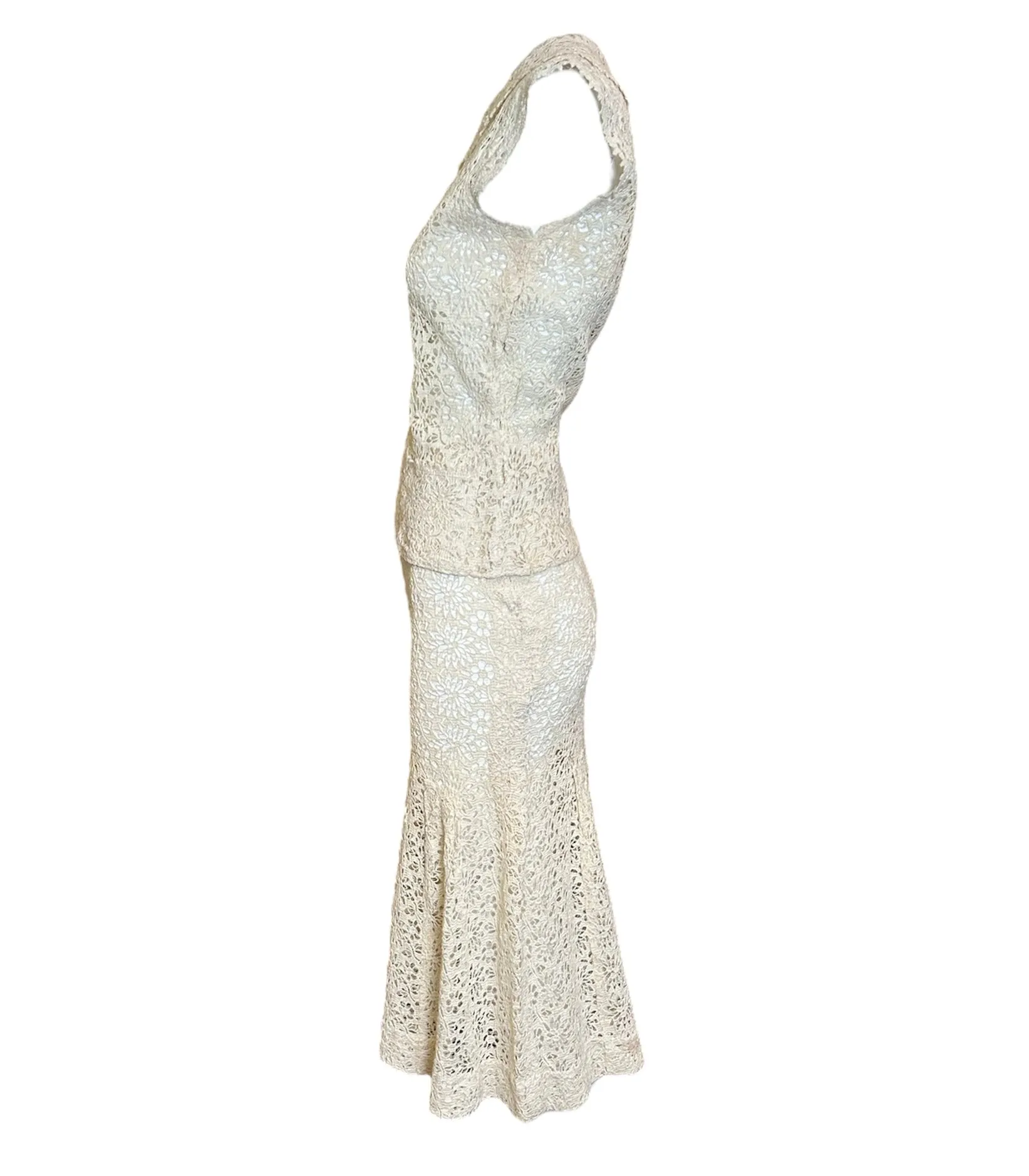 Early 1930s Cotton Lace Ensemble