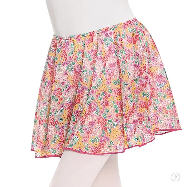 Eurotard Child Flirty Floral Pull-On Dance Skirt