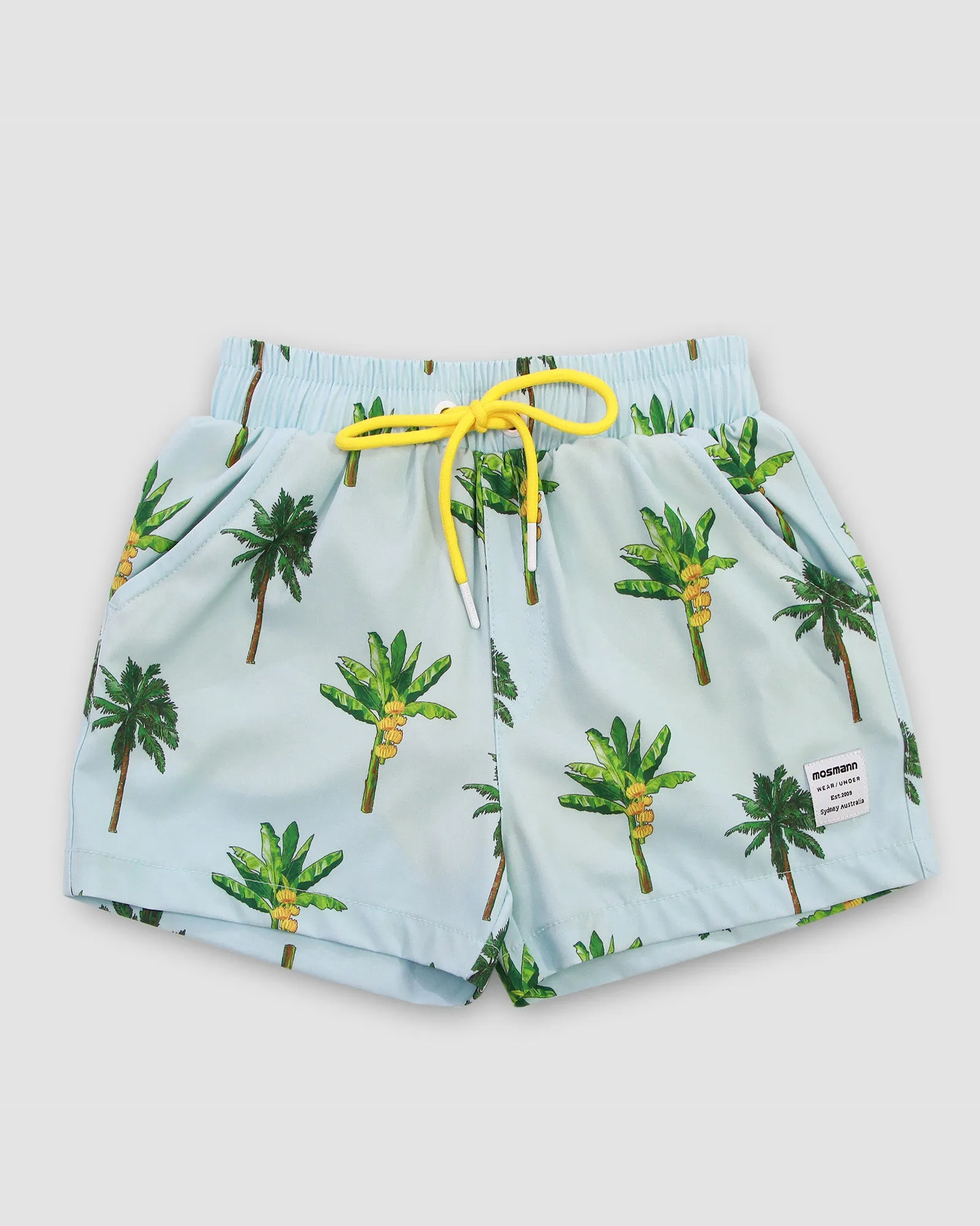 Father and Son Matching swim shorts - La Banana (Light Blue)