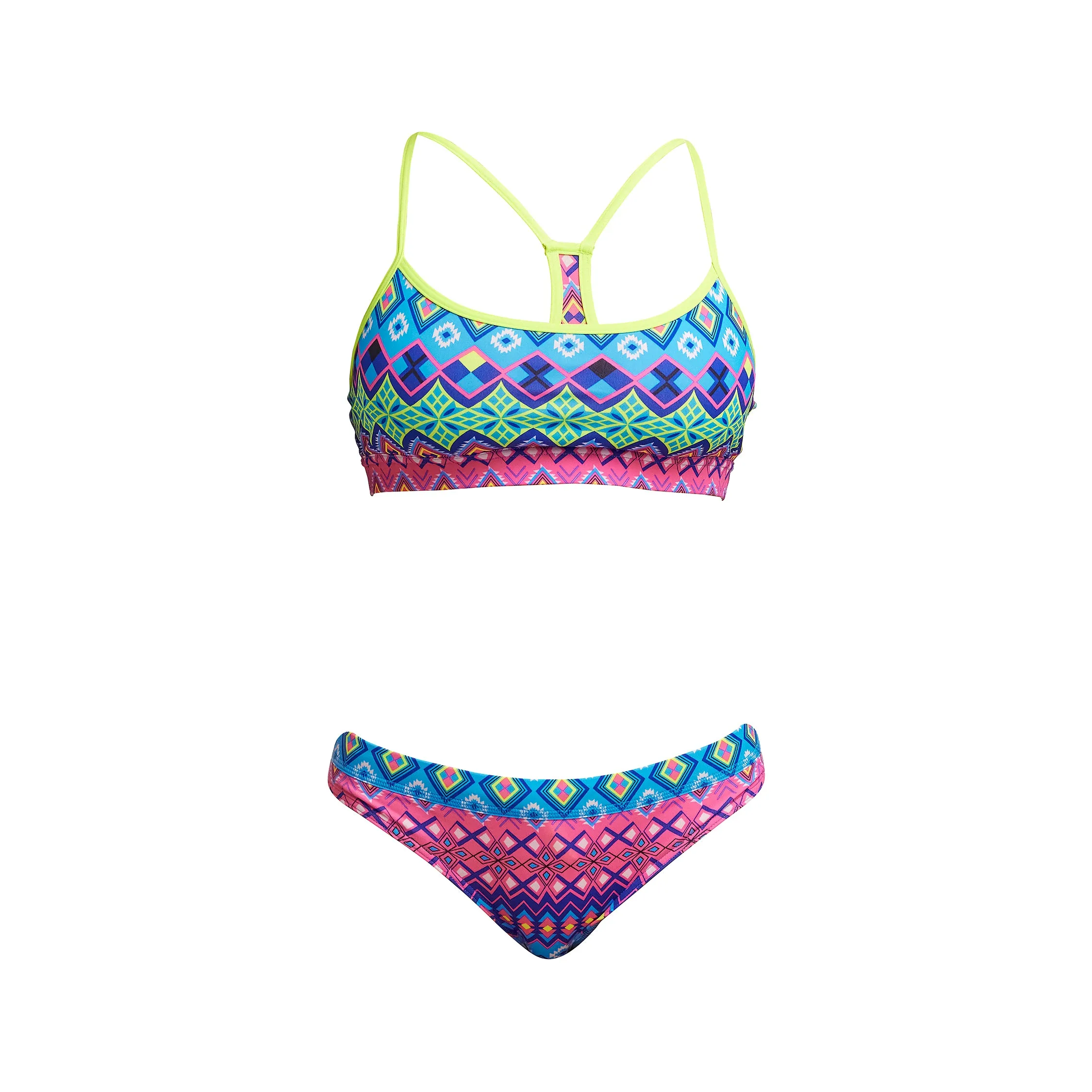 Funkita Kris Kringle Ladies Swim Crop Top and Sports Brief