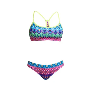 Funkita Kris Kringle Ladies Swim Crop Top and Sports Brief