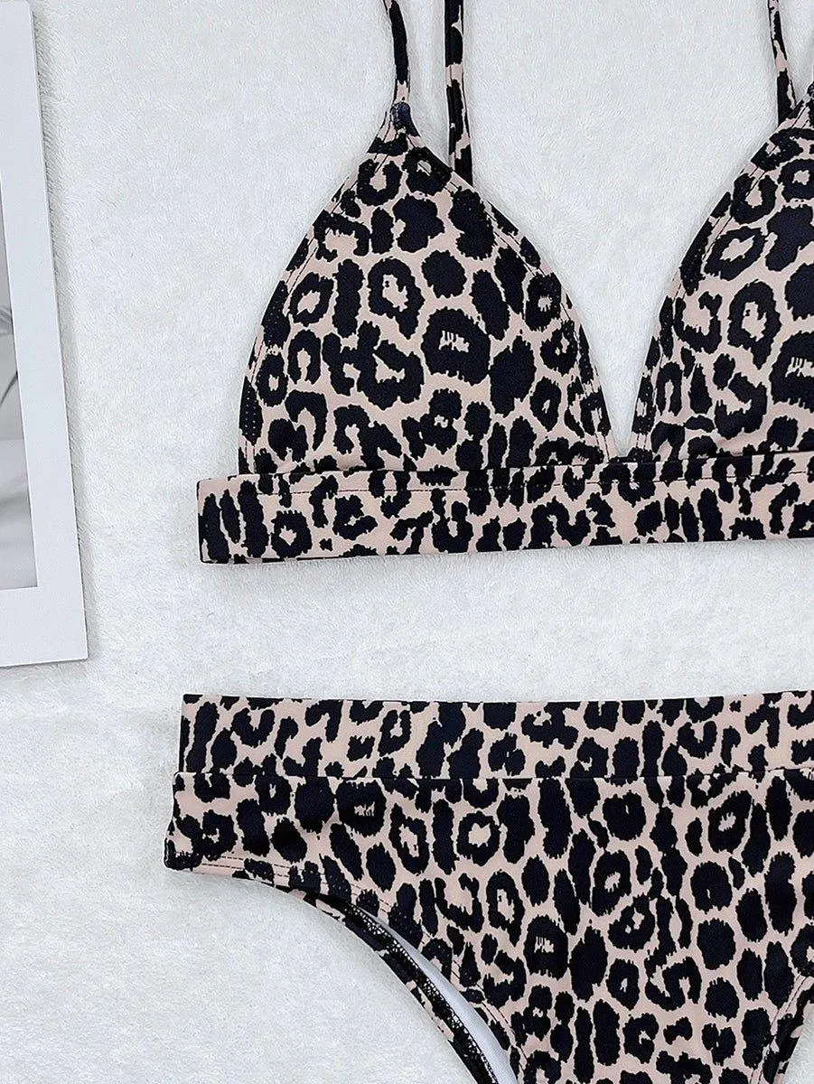 GFIT® Sexy Leopard High Waist Bikini Sets