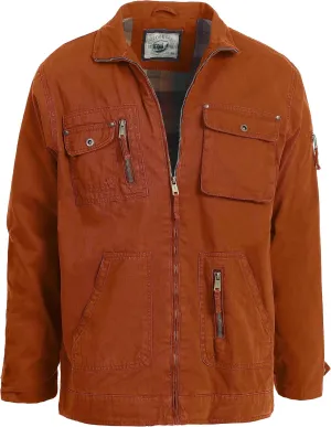 Gioberti Men's 100% Cotton Casual Outerwear Twill Multi Pocket Cargo Shirt Jacket