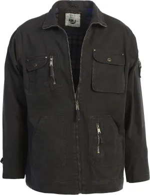 Gioberti Men's 100% Cotton Casual Outerwear Twill Multi Pocket Cargo Shirt Jacket