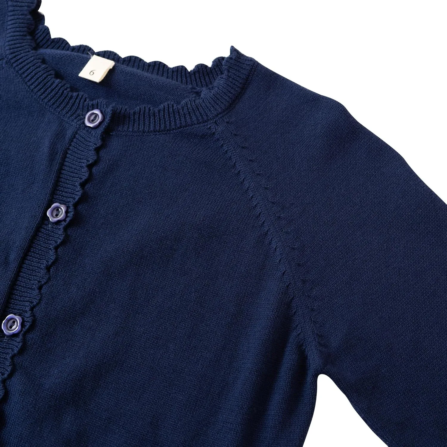 Girls Cardigan Sweater Long Sleeve Knit Bolero Shrug Cropped Tops Kids Cardigans with Button