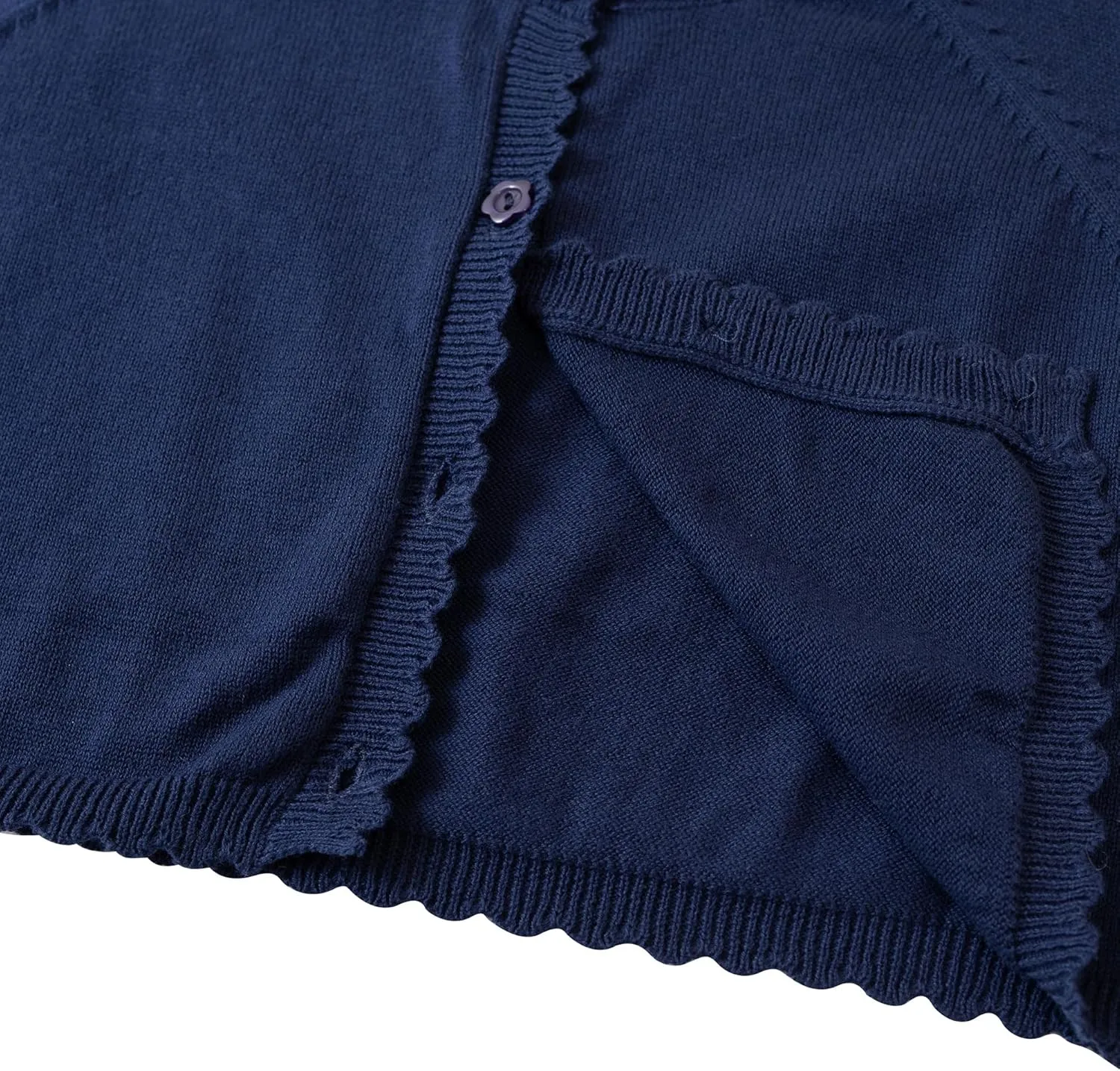 Girls Cardigan Sweater Long Sleeve Knit Bolero Shrug Cropped Tops Kids Cardigans with Button
