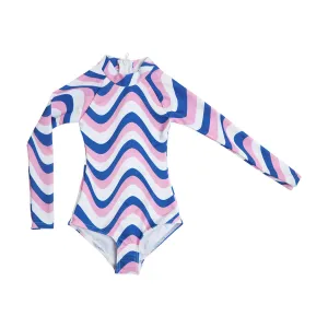 Girls Long Sleeve - Retro Stripes | Candy