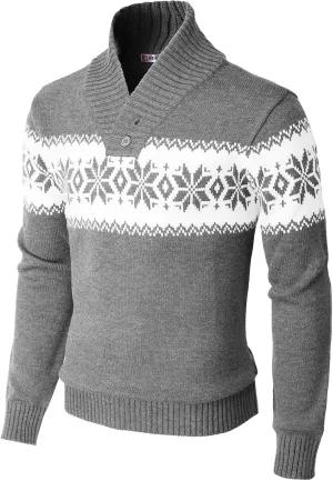 H2H Mens Slim Fit Casual Christmas Sweater Knitted Xmas Knitwear Holiday Knit