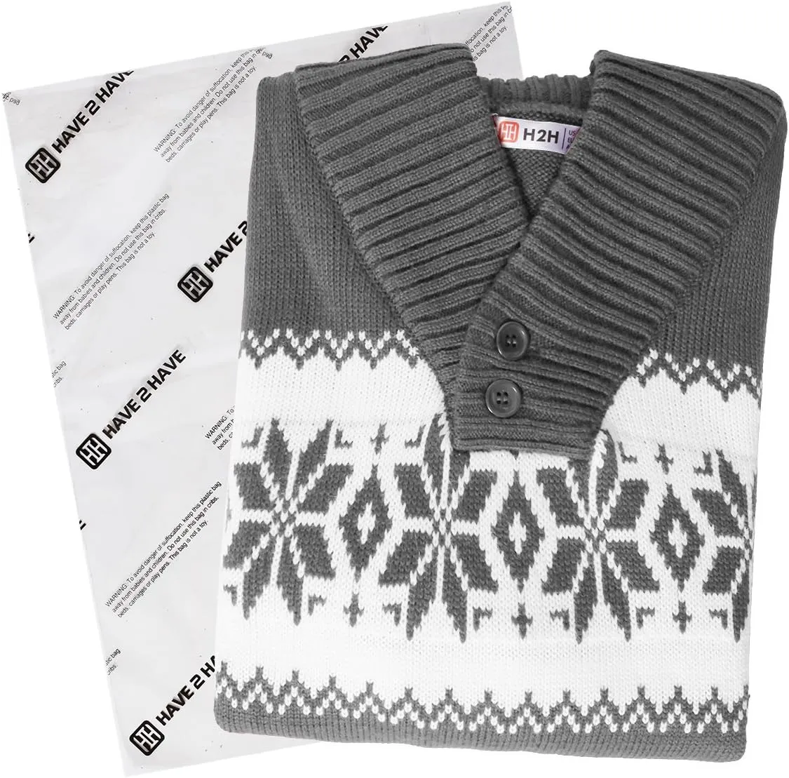 H2H Mens Slim Fit Casual Christmas Sweater Knitted Xmas Knitwear Holiday Knit