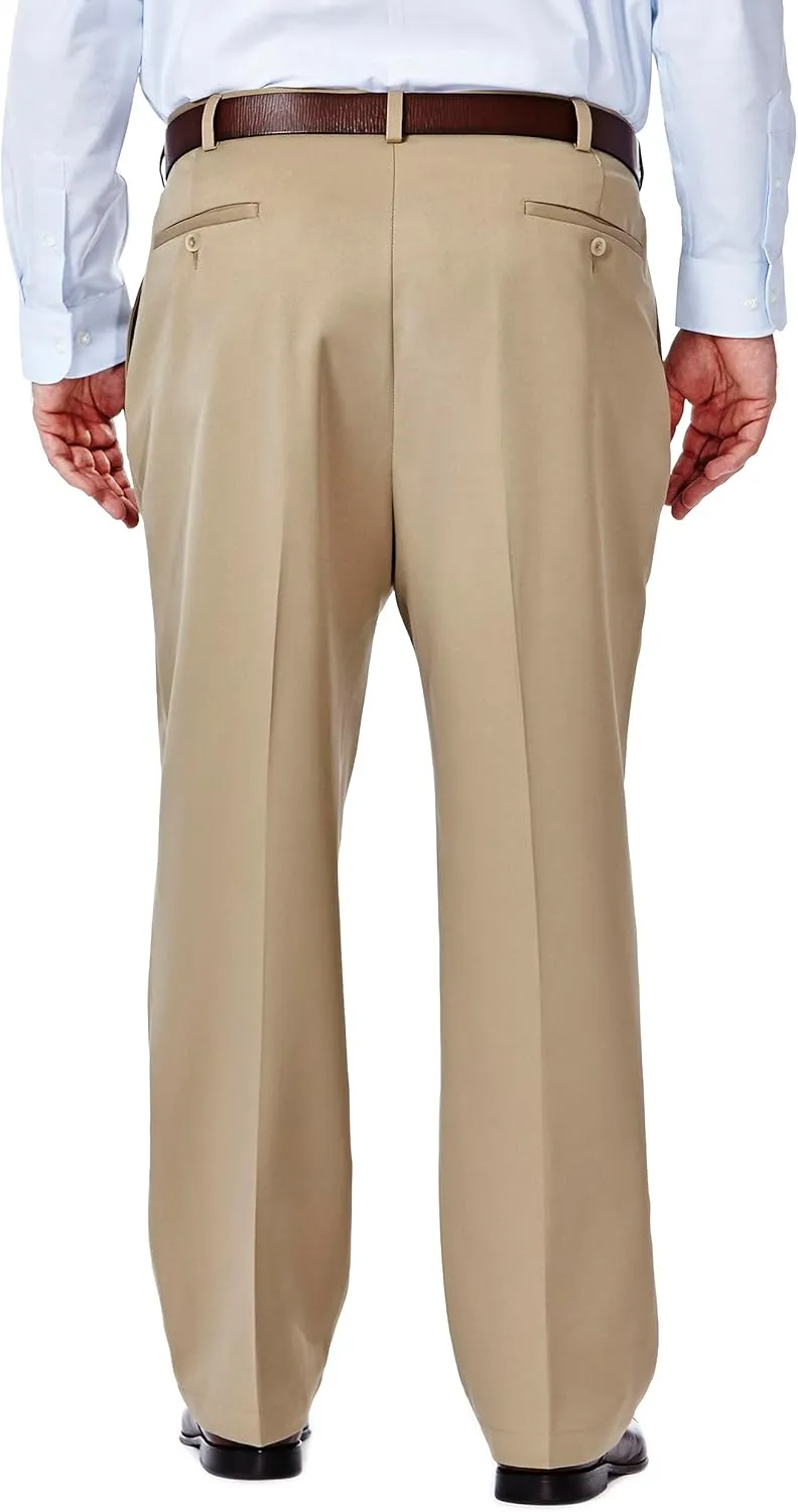 Haggar Men's Cool 18 Heather Solid Pant