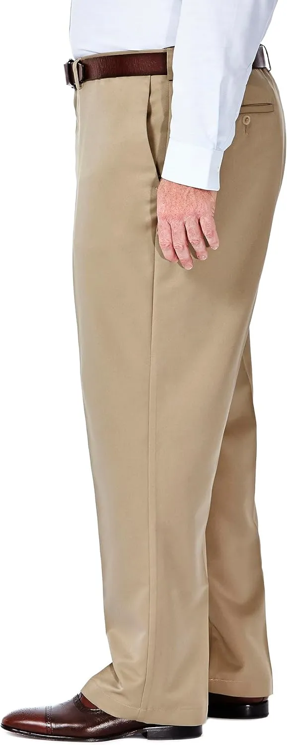 Haggar Men's Cool 18 Heather Solid Pant