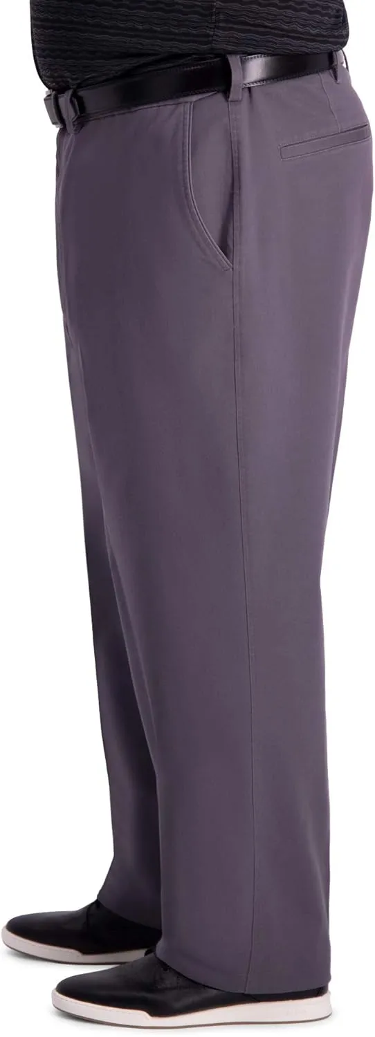Haggar Men's Premium Comfort Khaki Pant - Multi-Fits Regular and Big & Tall Sizes