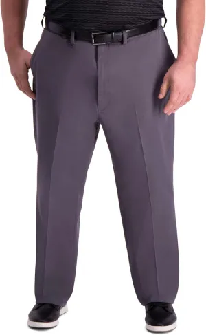 Haggar Men's Premium Comfort Khaki Pant - Multi-Fits Regular and Big & Tall Sizes