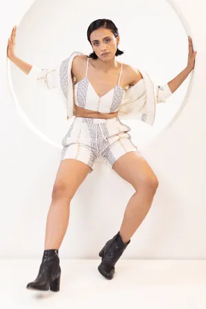 Handwoven Cotton Ivory Shorts