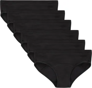 Hanes Girls' Comfort, Period. Boys'hort & Hipster Period Underwear, Moderate Protection, Multi-Pack
