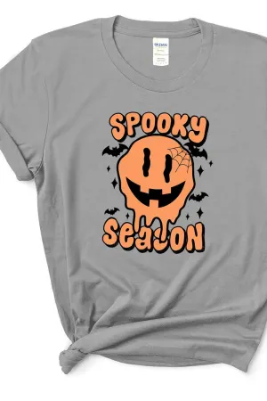 Happy Face Spooky Season Trio Short Sleeve Relaxed Fit T-Shirt