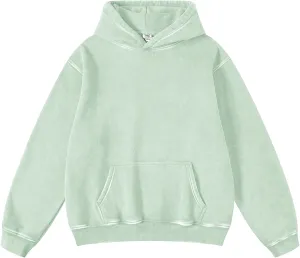 Hatant Oversized Hoodie Sweatshirts for Women Couples Heavyweight Hoodies Pullover Vintage Acid Wash Sweaters Pullover 2025