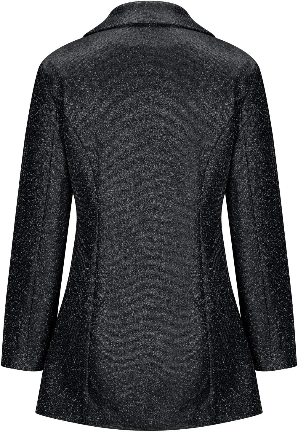 HGps8w Women's Sequins Blazer Dress Sexy Button Up Long Blazers Sparkle Suit Jackets Formal Evening Party Club Outfits